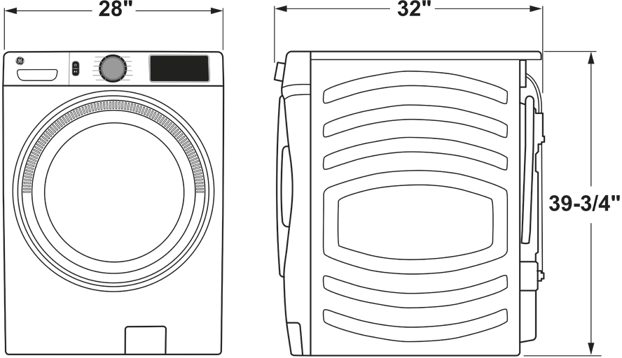 GE GFW550SSNWW White