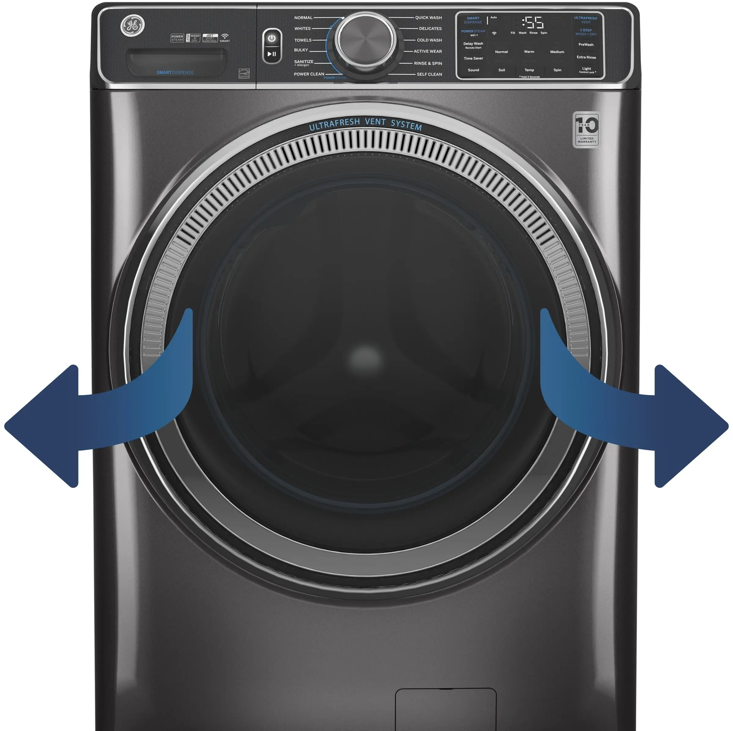 GE GFW850SPNDG Diamond Gray