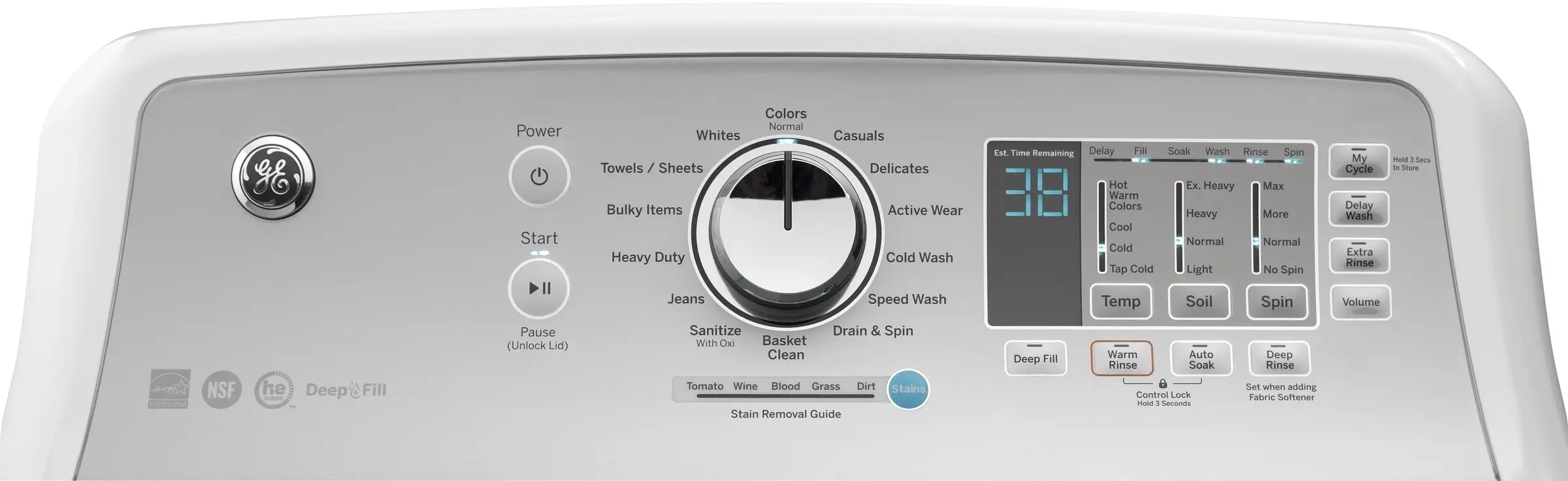GE GTW685BSLWS White