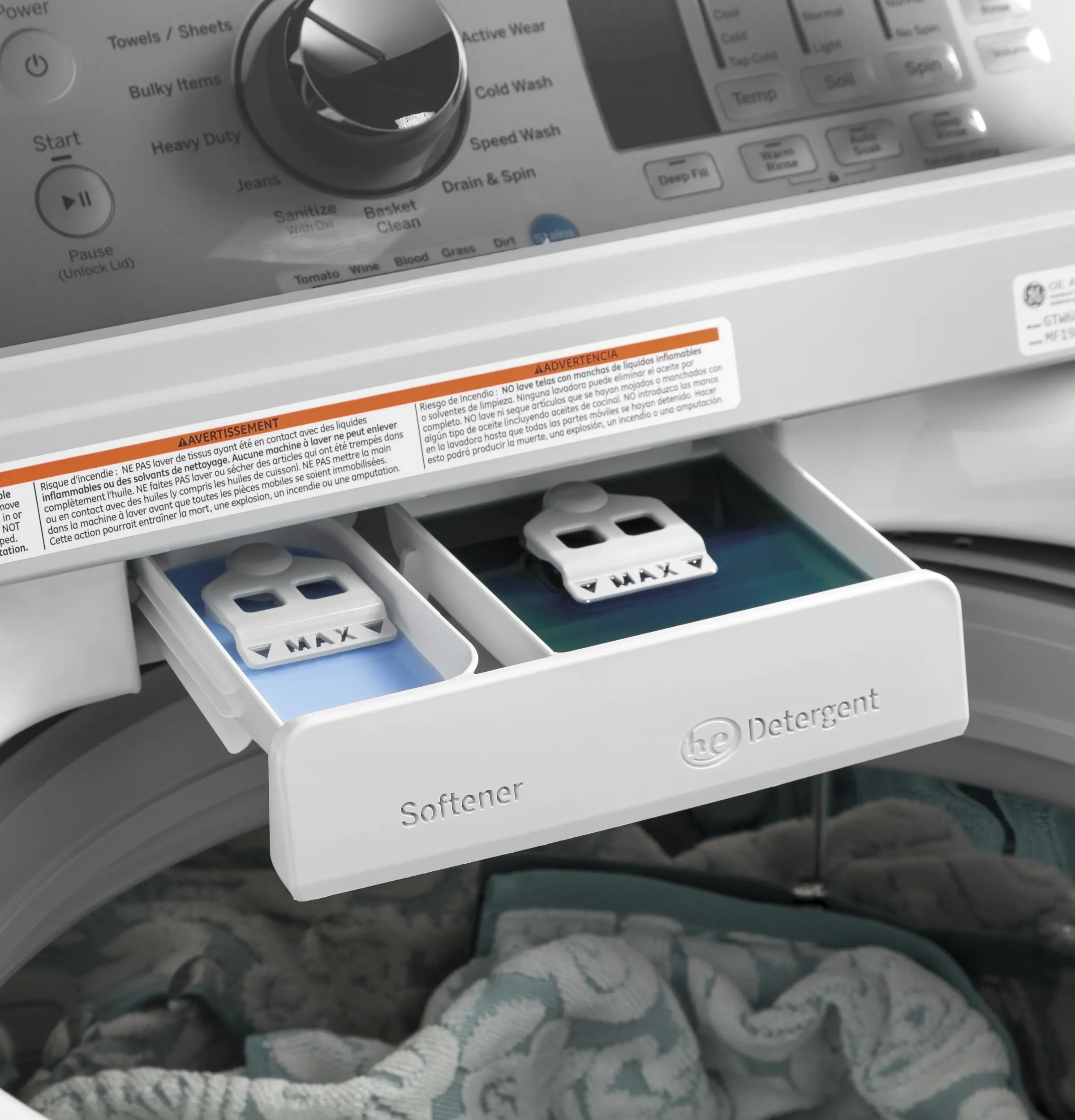 GE GTW685BSLWS White