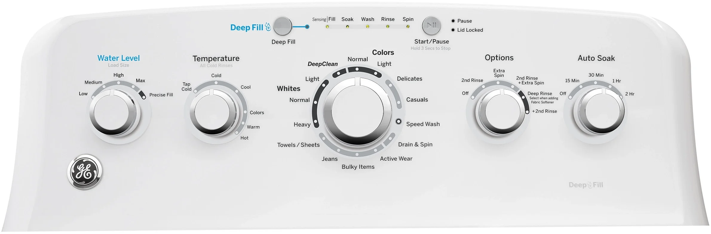 GE GTW465ASNWW Top Load Washer - Thumbnail 4