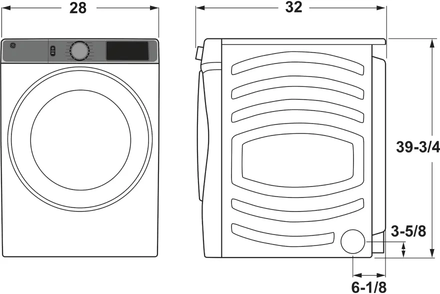 GE GFD85GSPNDG Diamond Gray