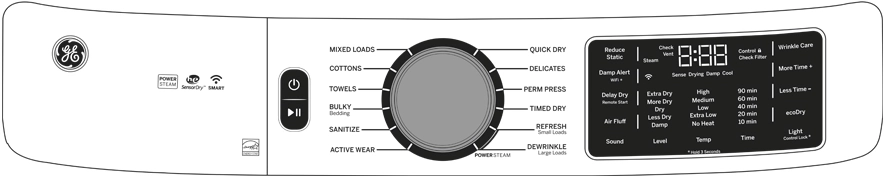 GE GFD65ESPNSN Satin Nickel