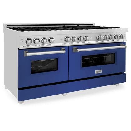 Zline RABM60 Stainless Steel And Blue Matte Door