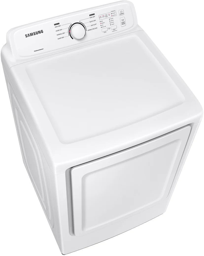 Samsung DVE41A3000W 7.2 cu. ft. Electric Dryer with Sensor Dry and 8 D...