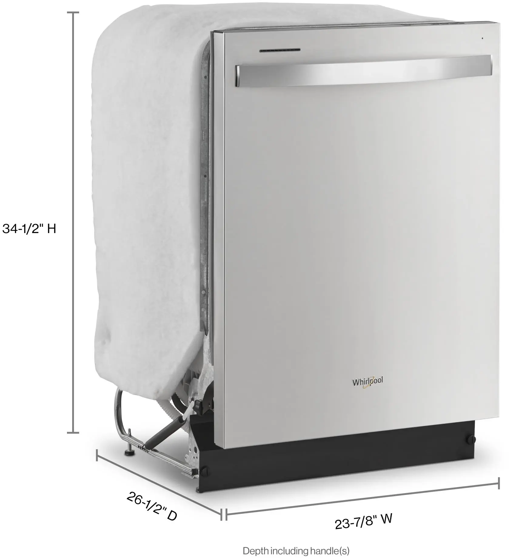 Whirlpool WDT530HAMM Monochromatic Stainless Steel