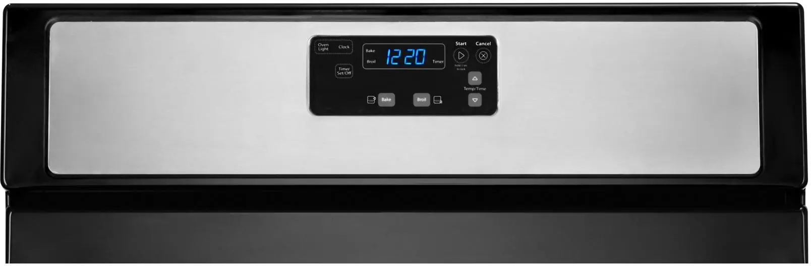 Whirlpool WFG320M0BS Black on Stainless Steel
