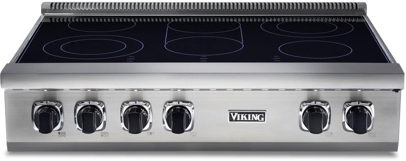 Viking VERT53616BSS 36 Inch Wide Electric Rangetop With 6 Elements: St...