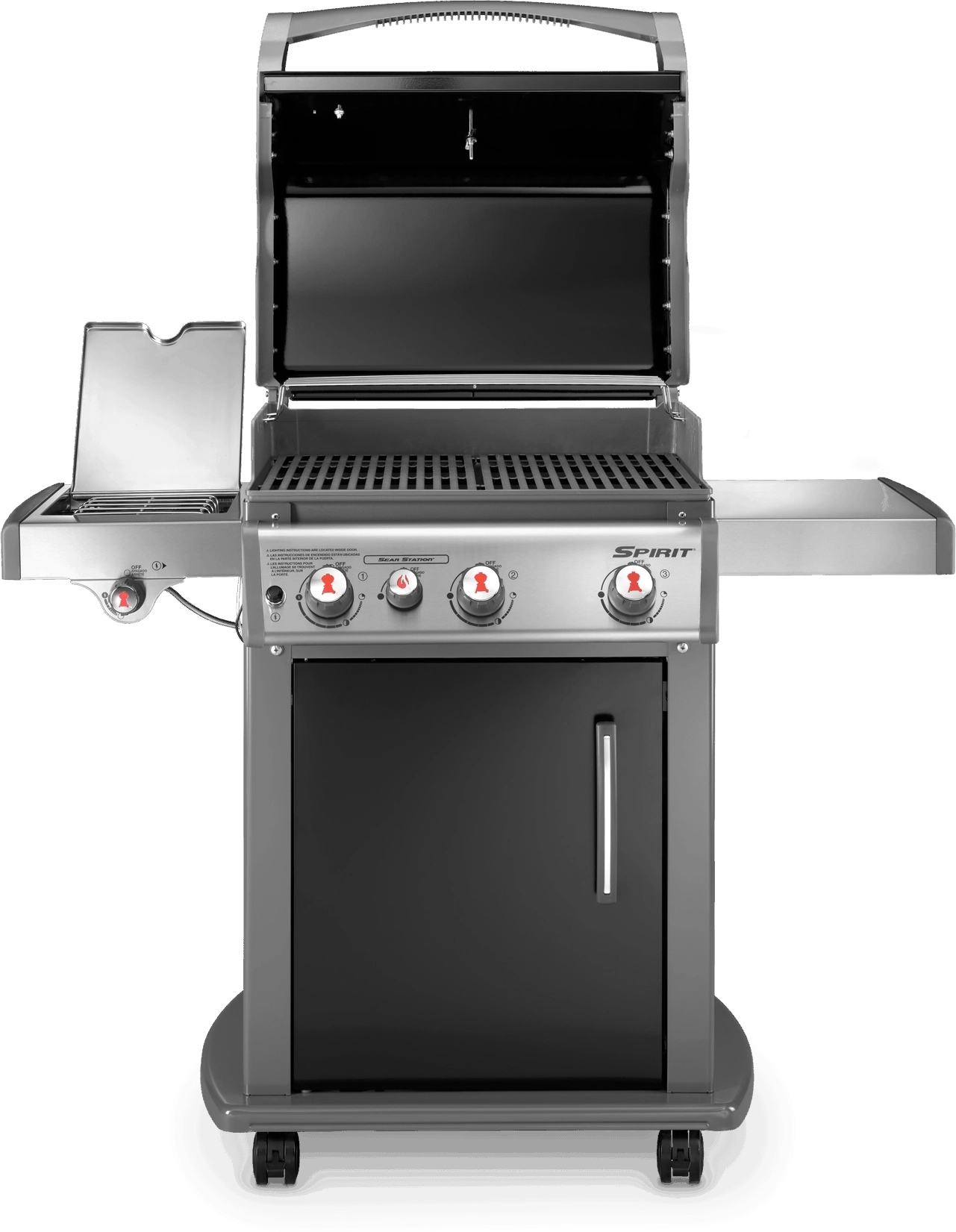 Weber 46810001 Spirit E-330 Gas Grill: Black, Liquid Black