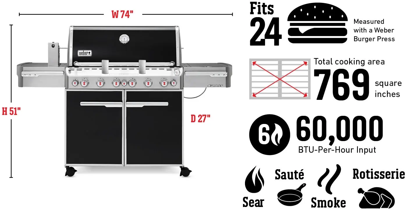 Weber 7371001 Black, Liquid Propane