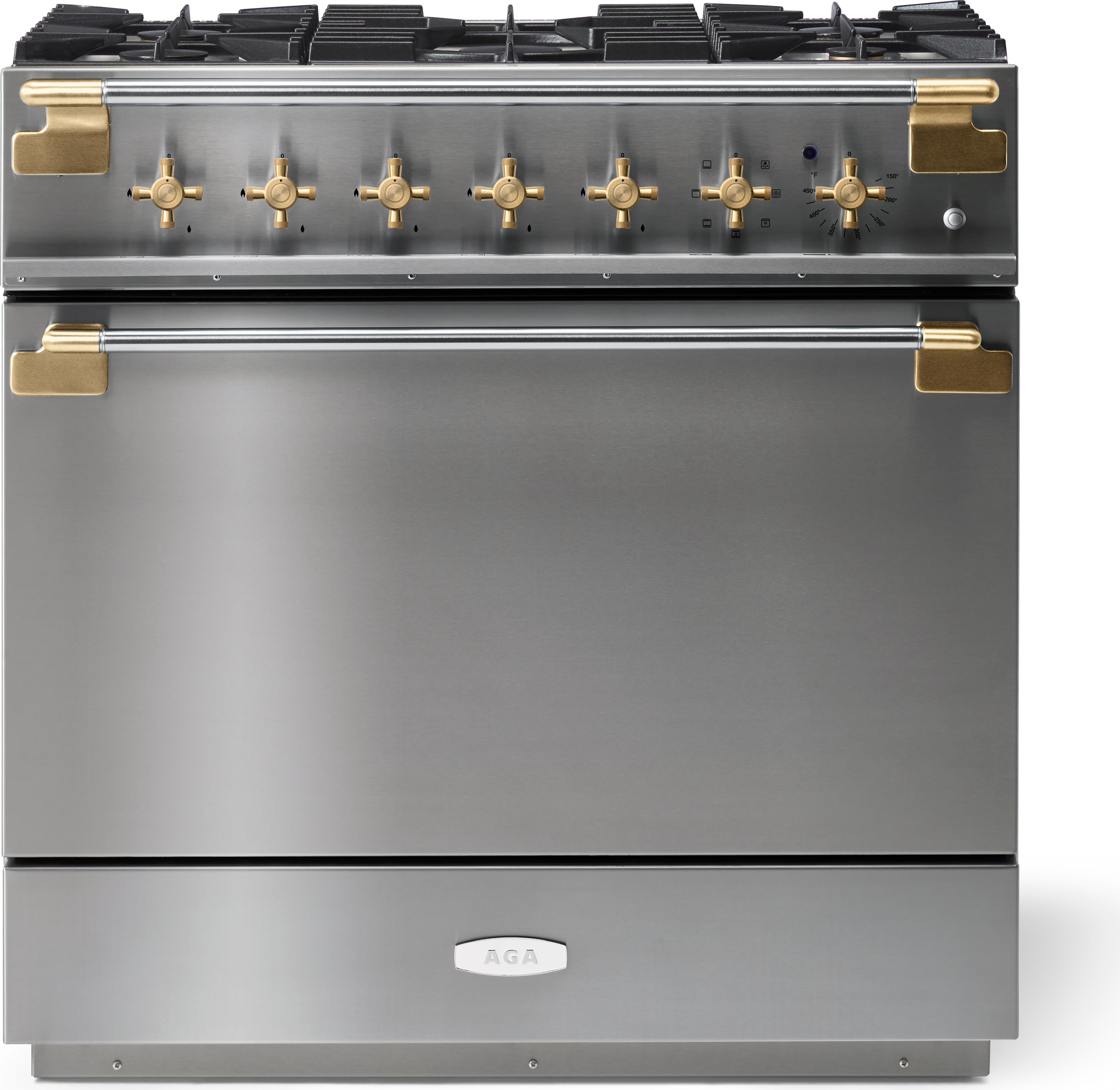 AGA AEL361DFABSS Elise 36 Inch Dual Fuel Range: Stainless Steel