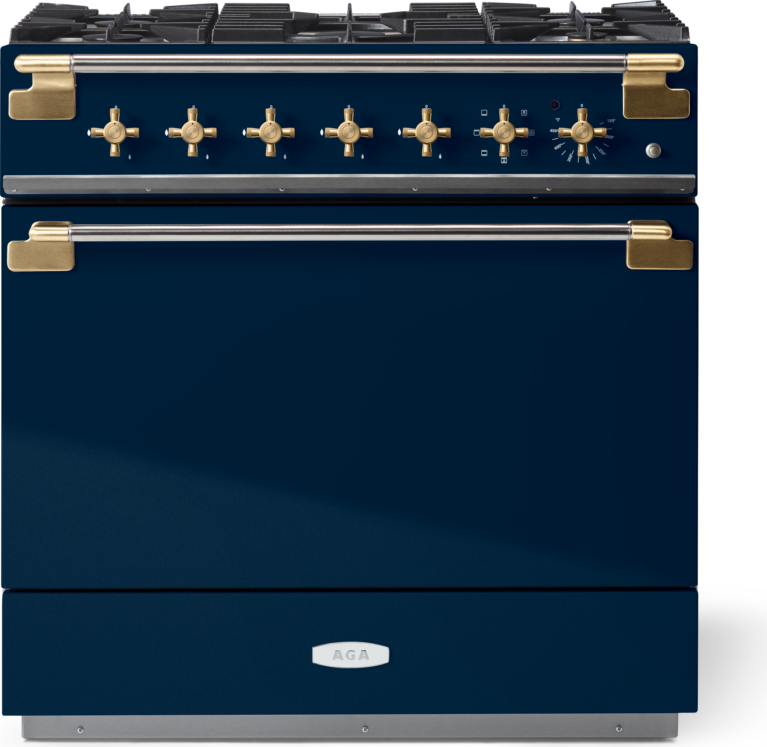 AGA AEL361DFABMBL Elise 36 Inch Dual Fuel Range: Matte Black Matte