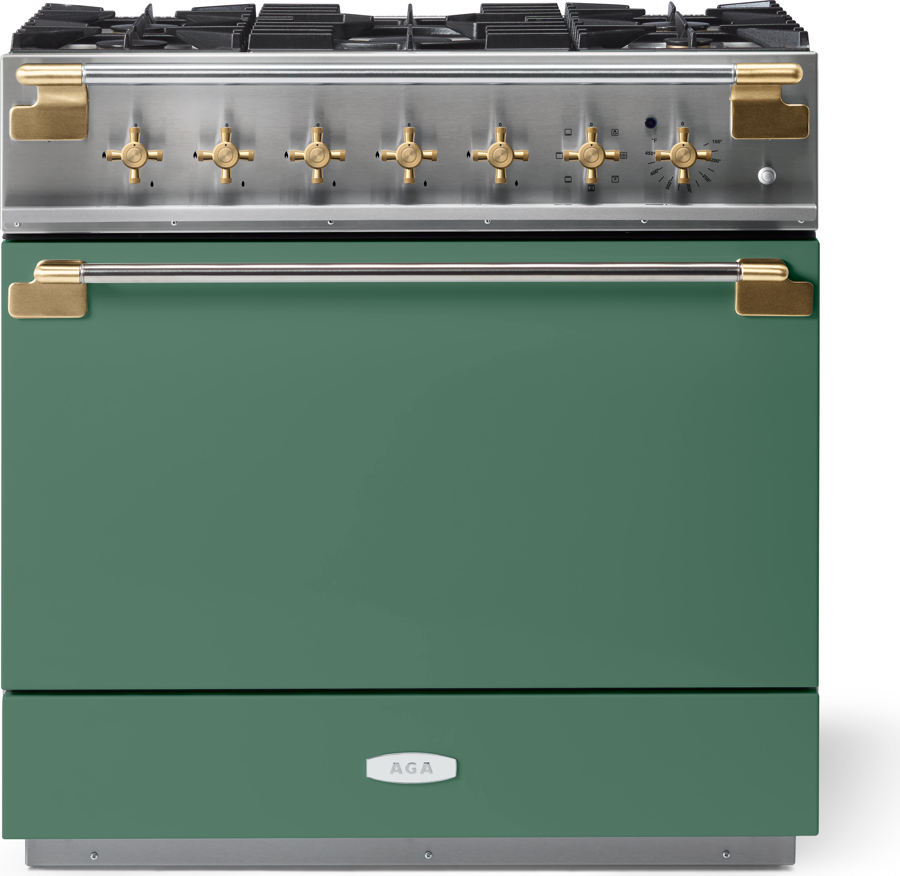 AGA AEL361DFABMG Mineral Green Elise 36 Inch Dual Fuel Range