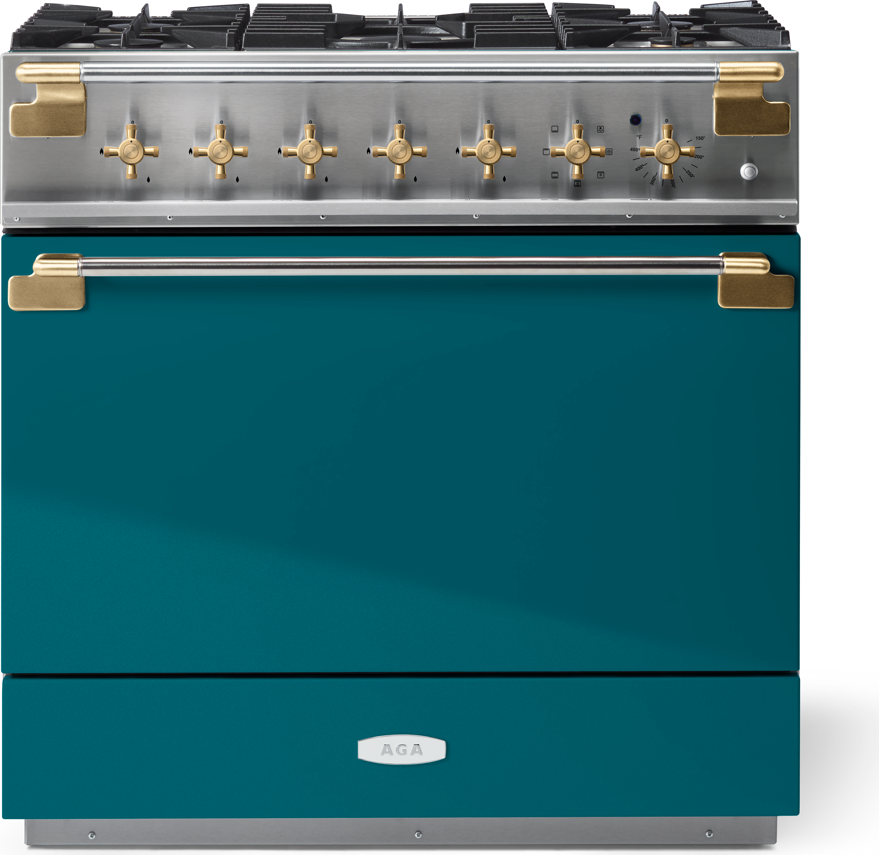 AGA AEL361DFABSTB Elise 36 Inch Dual Fuel Range: Stone Blue Slate
