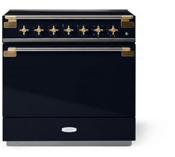 Gloss Black With Brass Accents