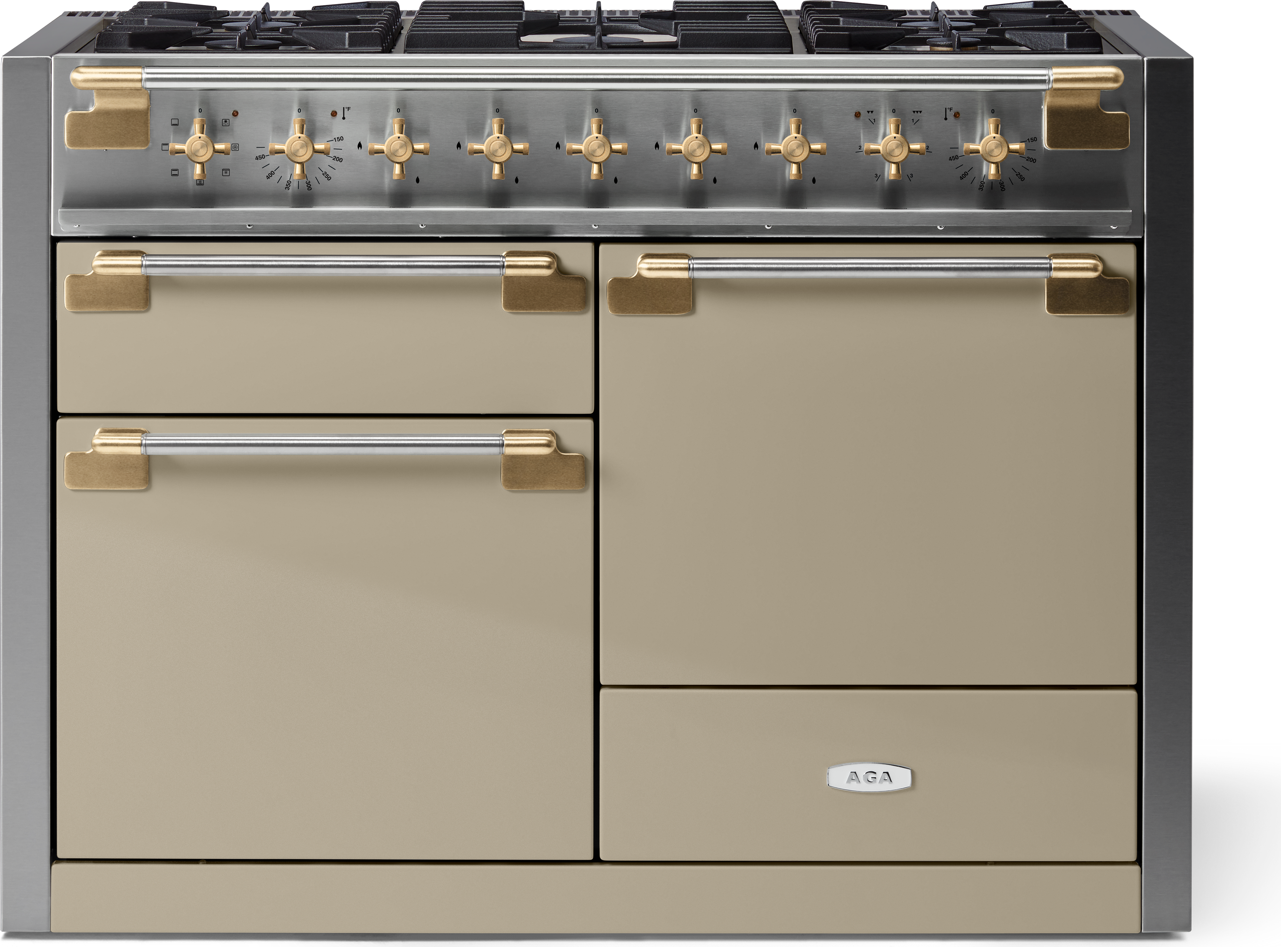 エーフィδ AGA AEL481DFABFWN 48 Inch Freestanding Dual Fuel Range Fawn