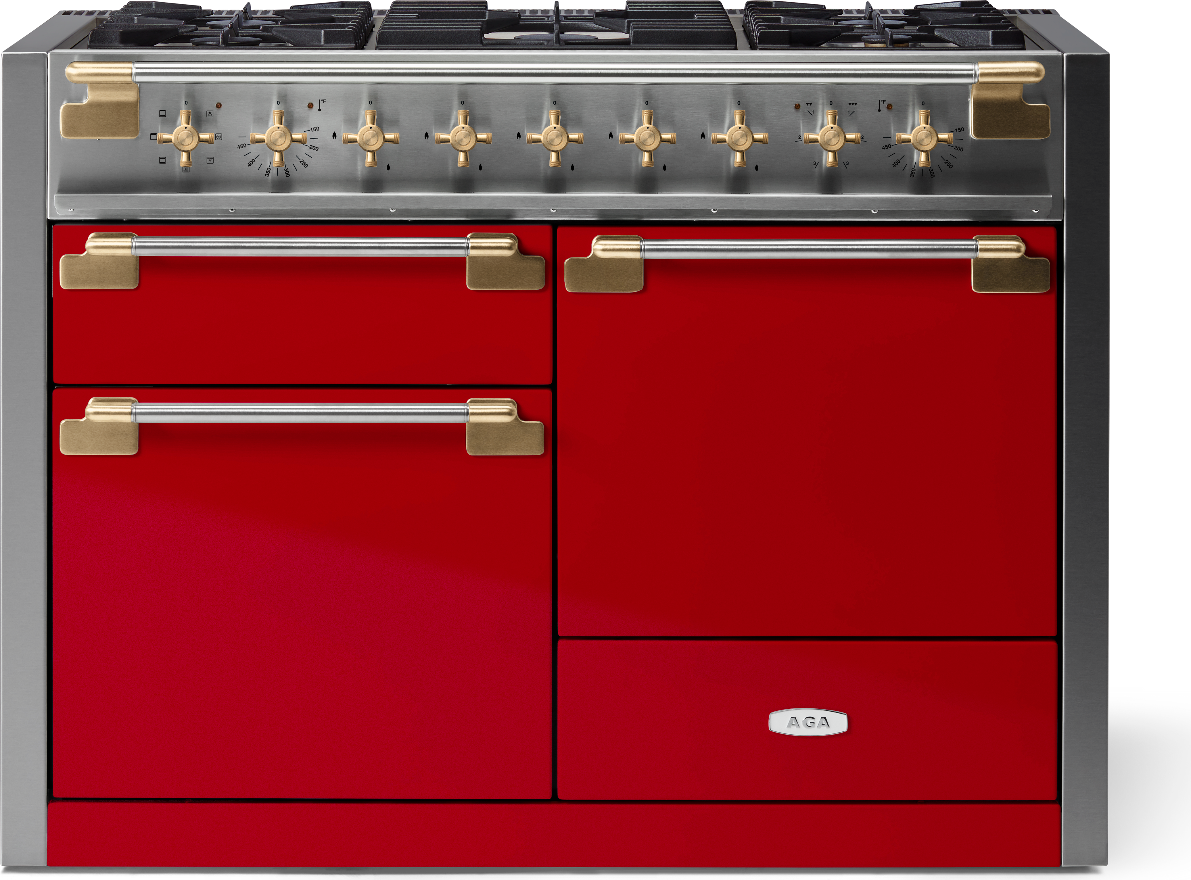 AGA AEL481DFABFWN 48 Inch Freestanding Dual Fuel Range Fawn
