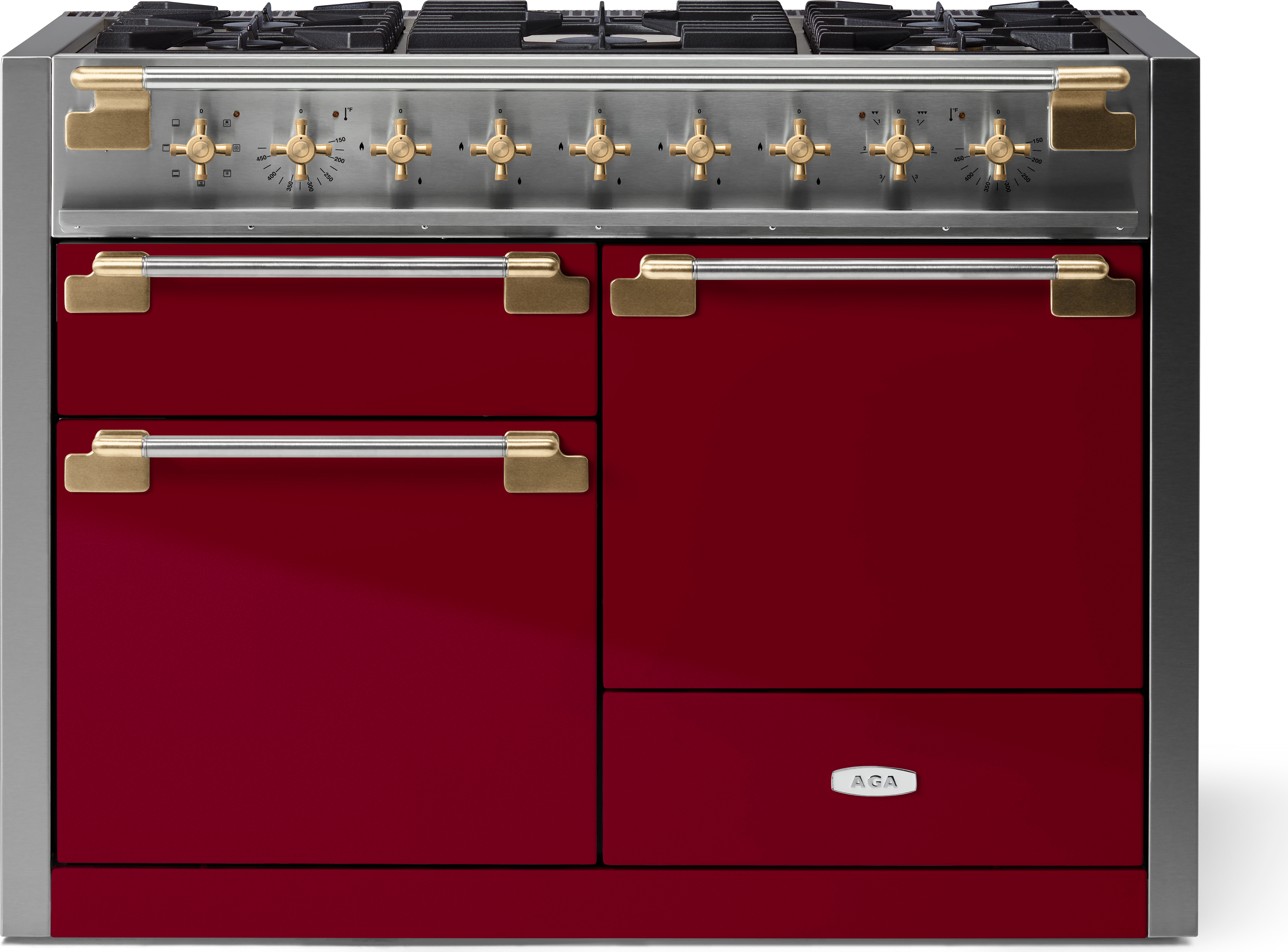 AGA AEL481DFABPCR 48 Inch Freestanding Dual Fuel Range Piccadilly