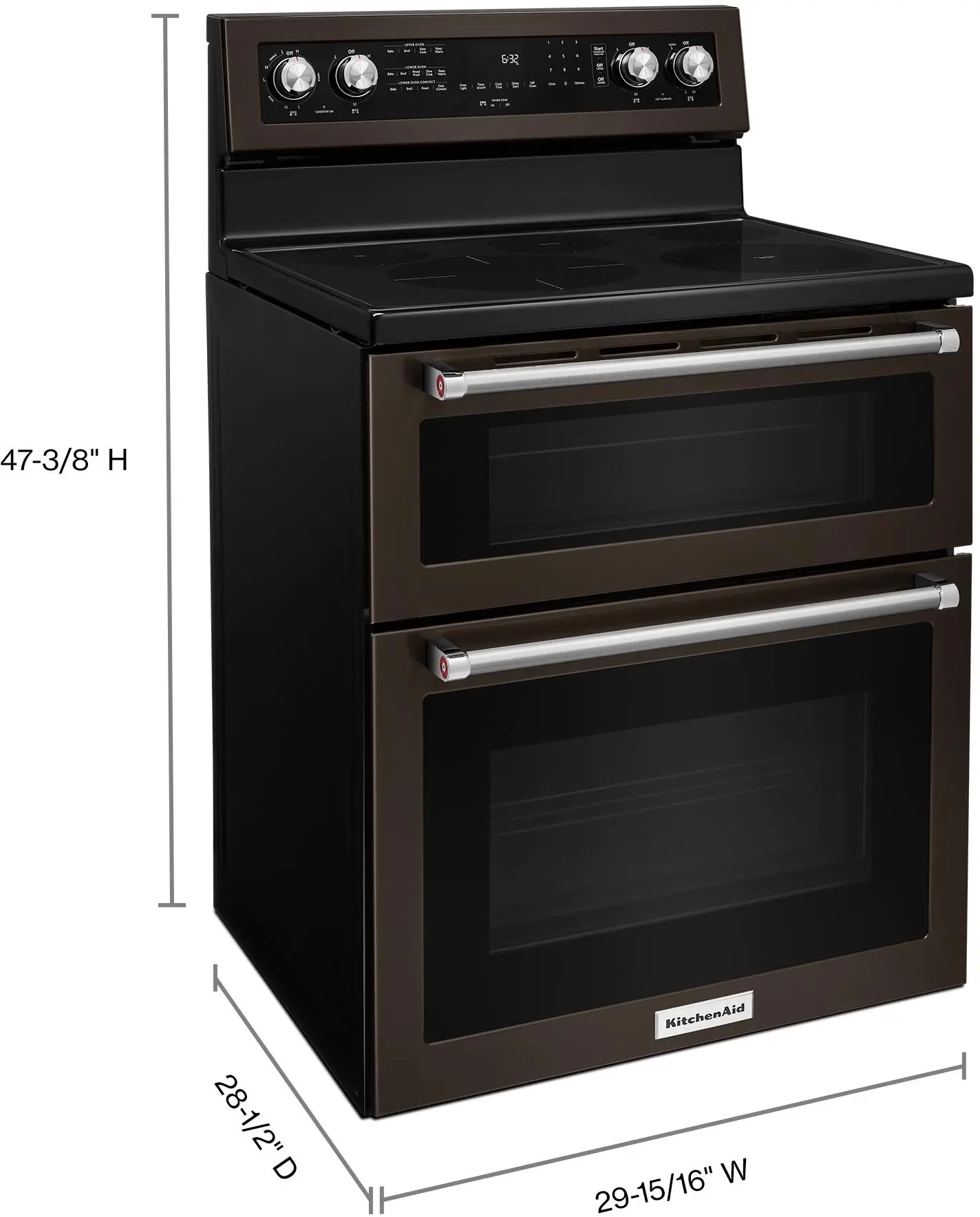 KitchenAid KFED500EBS Black Stainless Steel with PrintShield Finish
