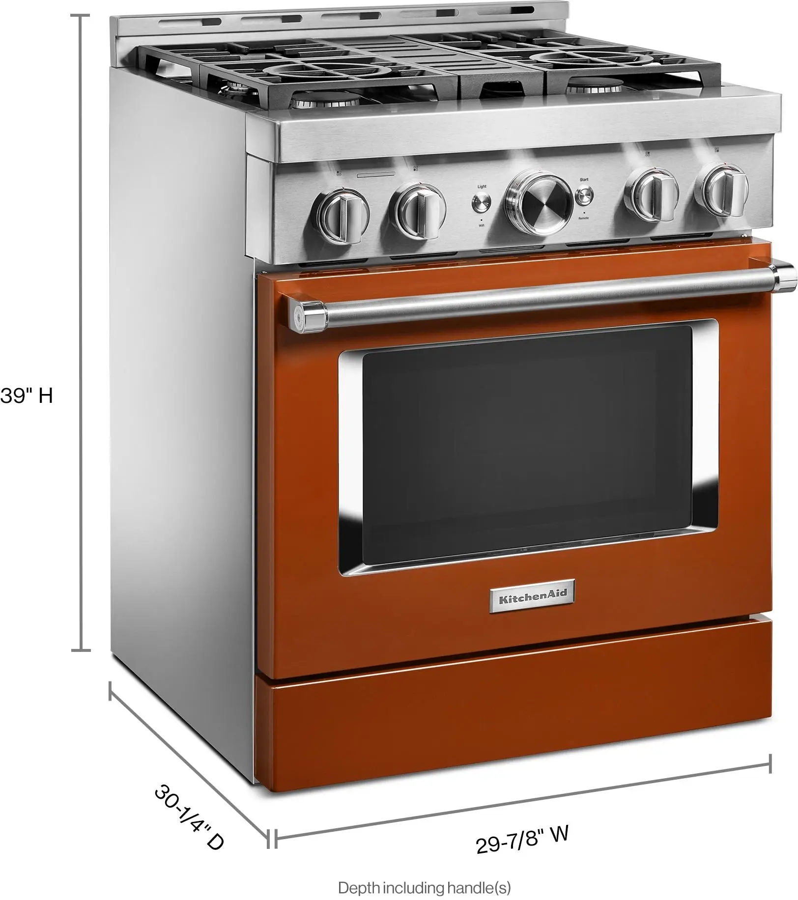 KitchenAid KFGC500JSC Scorched Orange