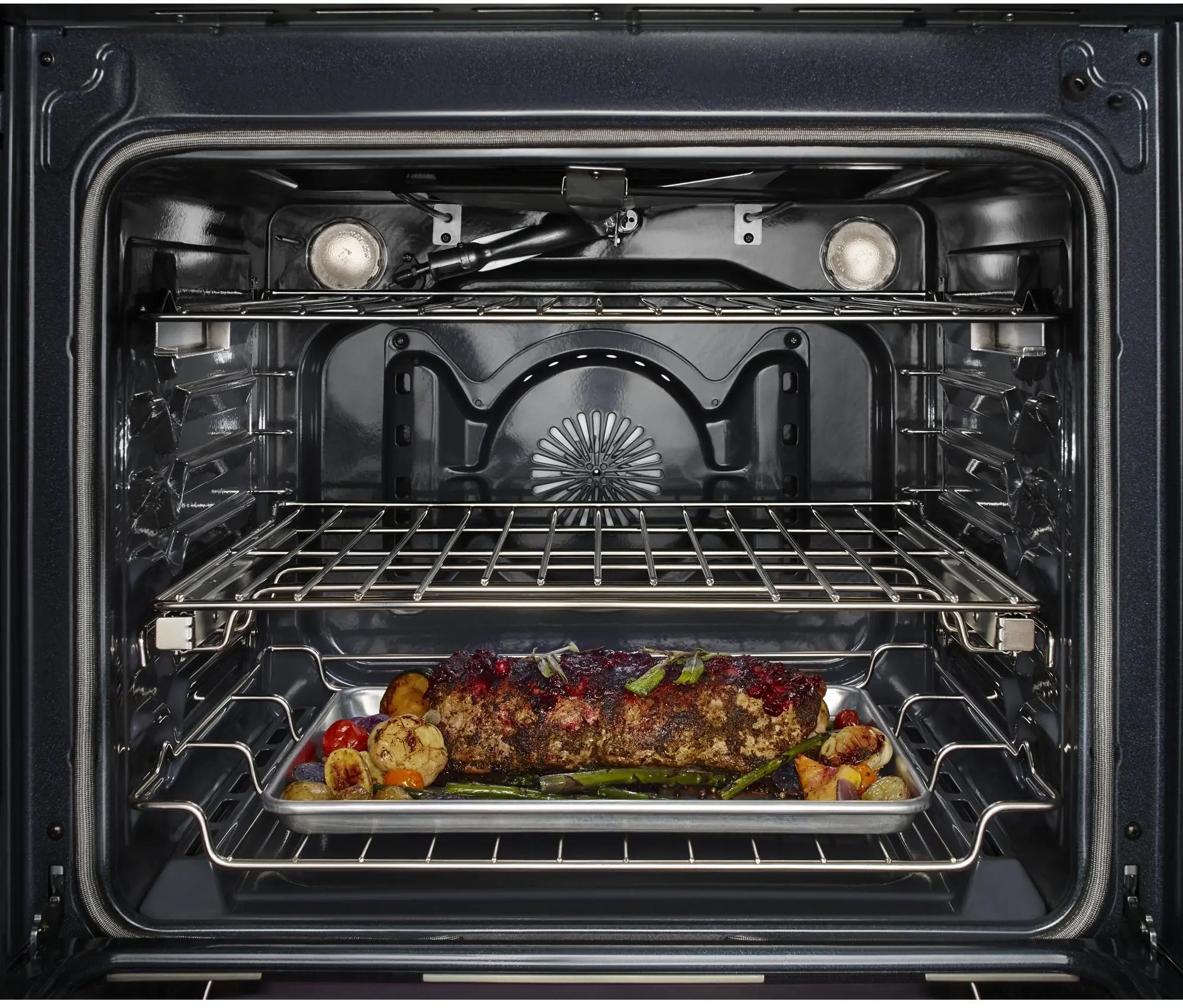 KitchenAid KSDB900ESS 30 Inch Dual Fuel Convection Slide-In Range