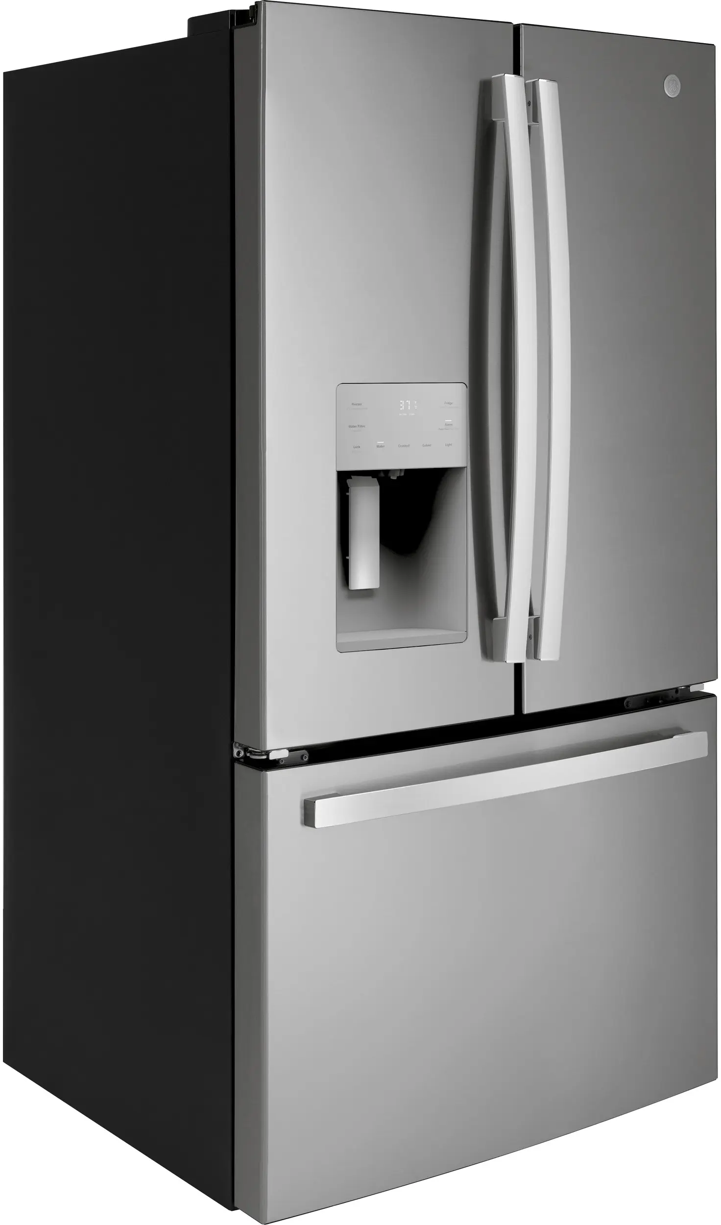 GE GFE26JYMFS 36 Inch French Door Refrigerator Fingerprint