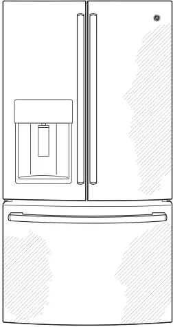 GE GFE28GBLTS Black Stainless Steel