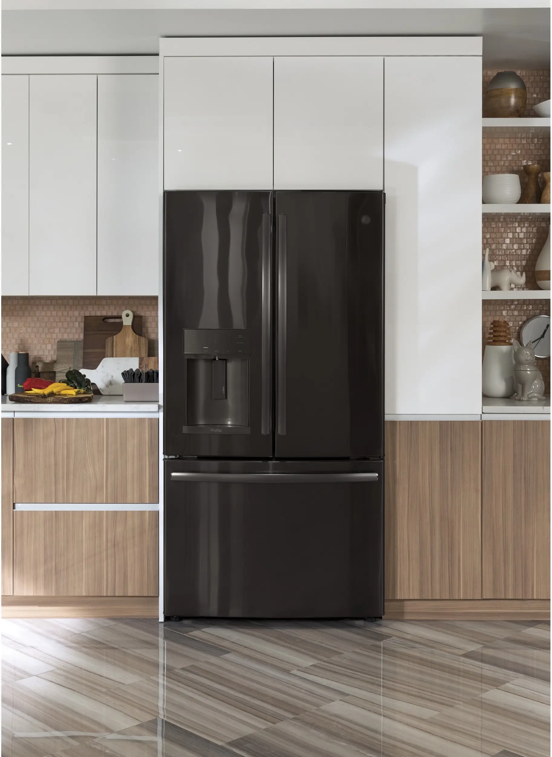 GE PYE22KBLTS Black Stainless