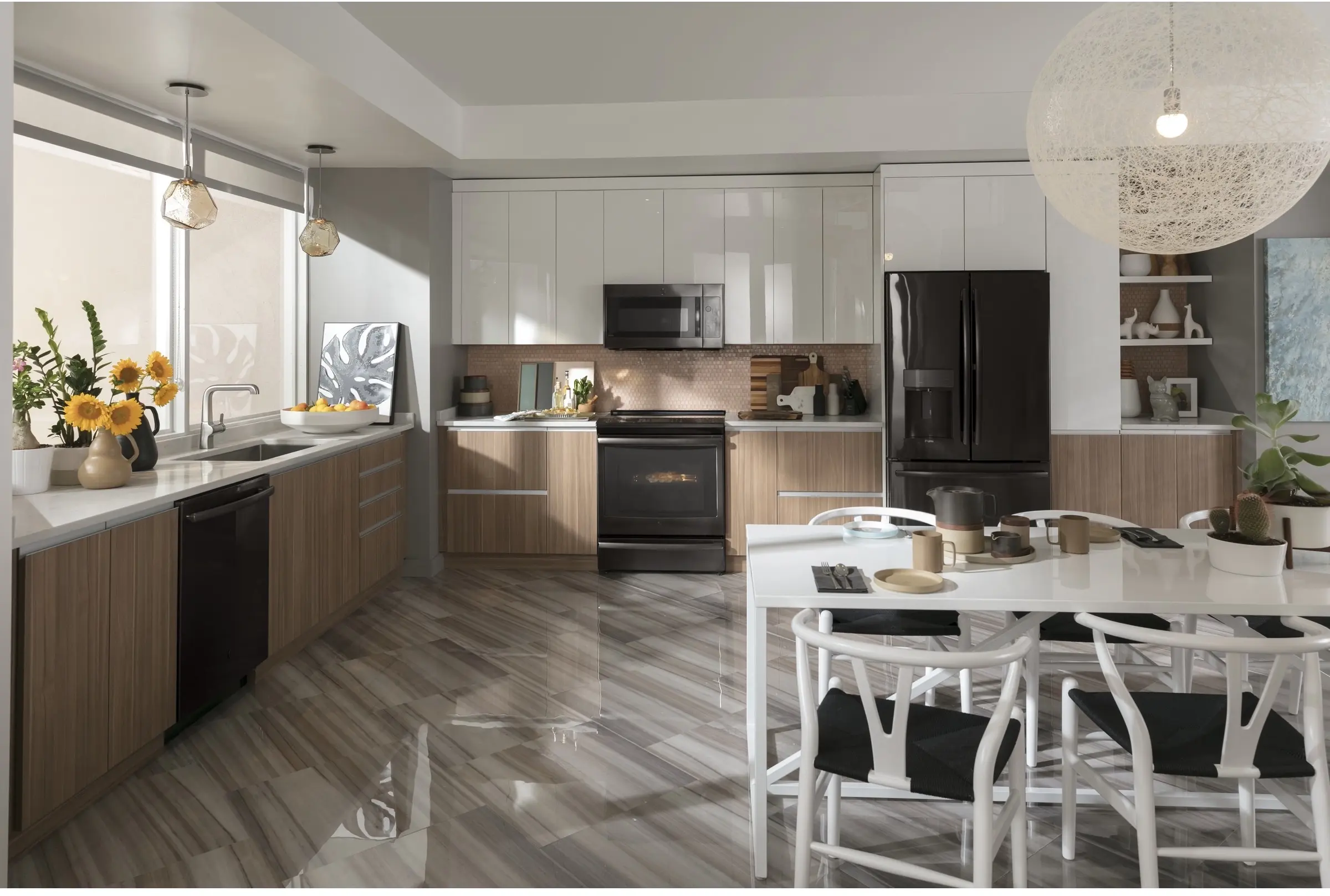GE PYE22KBLTS Black Stainless