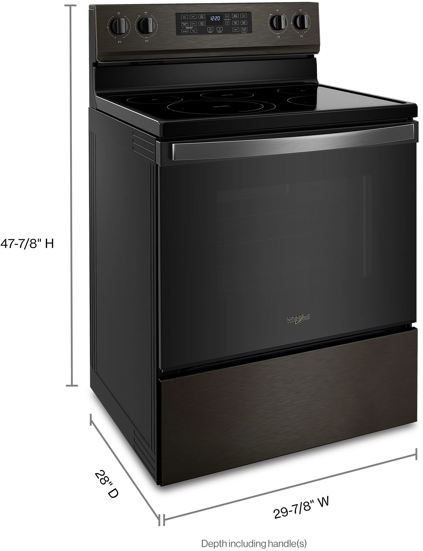 Whirlpool WFE550S0LV Fingerprint-Resistant Black Stainless Steel