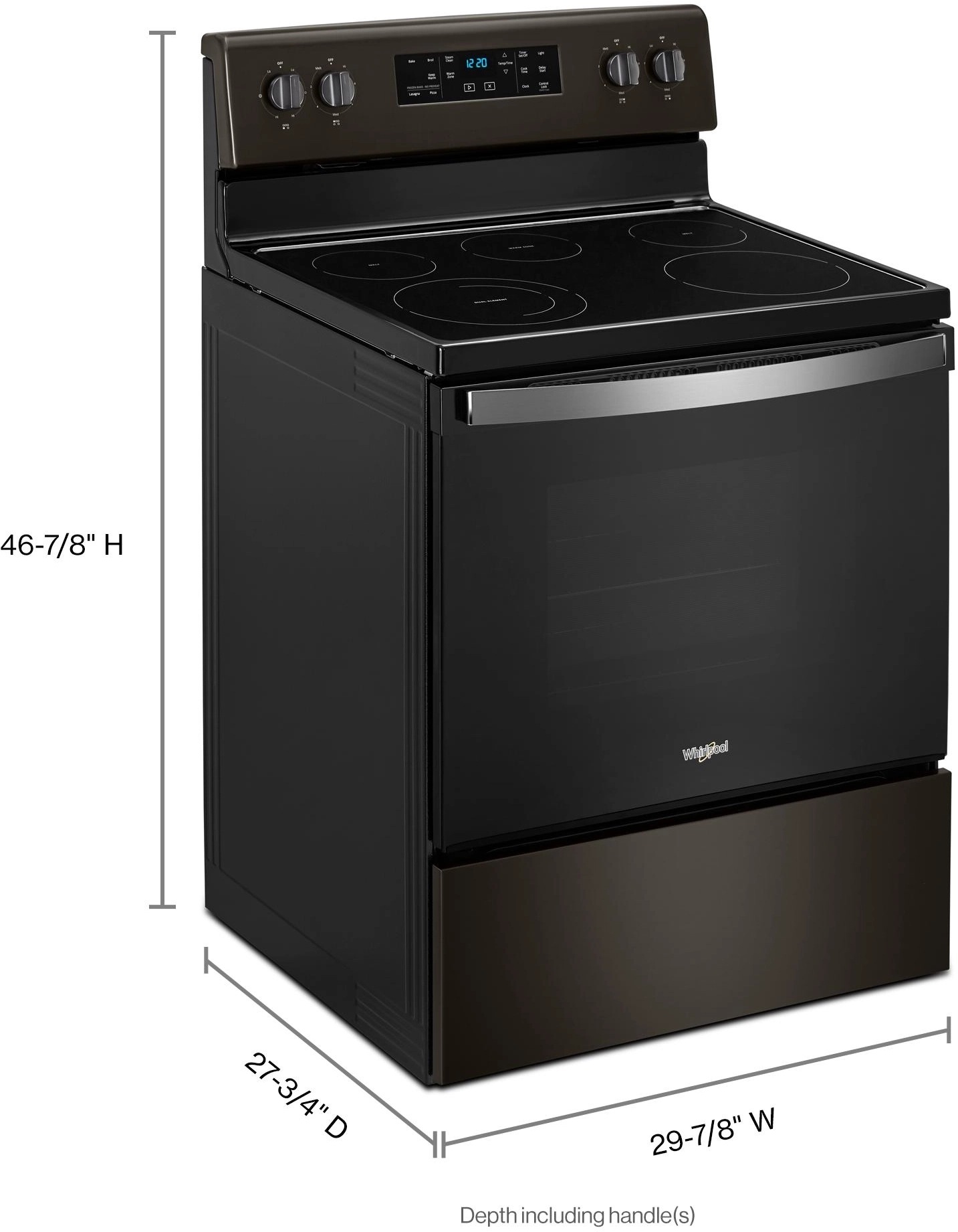 Whirlpool WFE505W0JV Black Stainless Steel