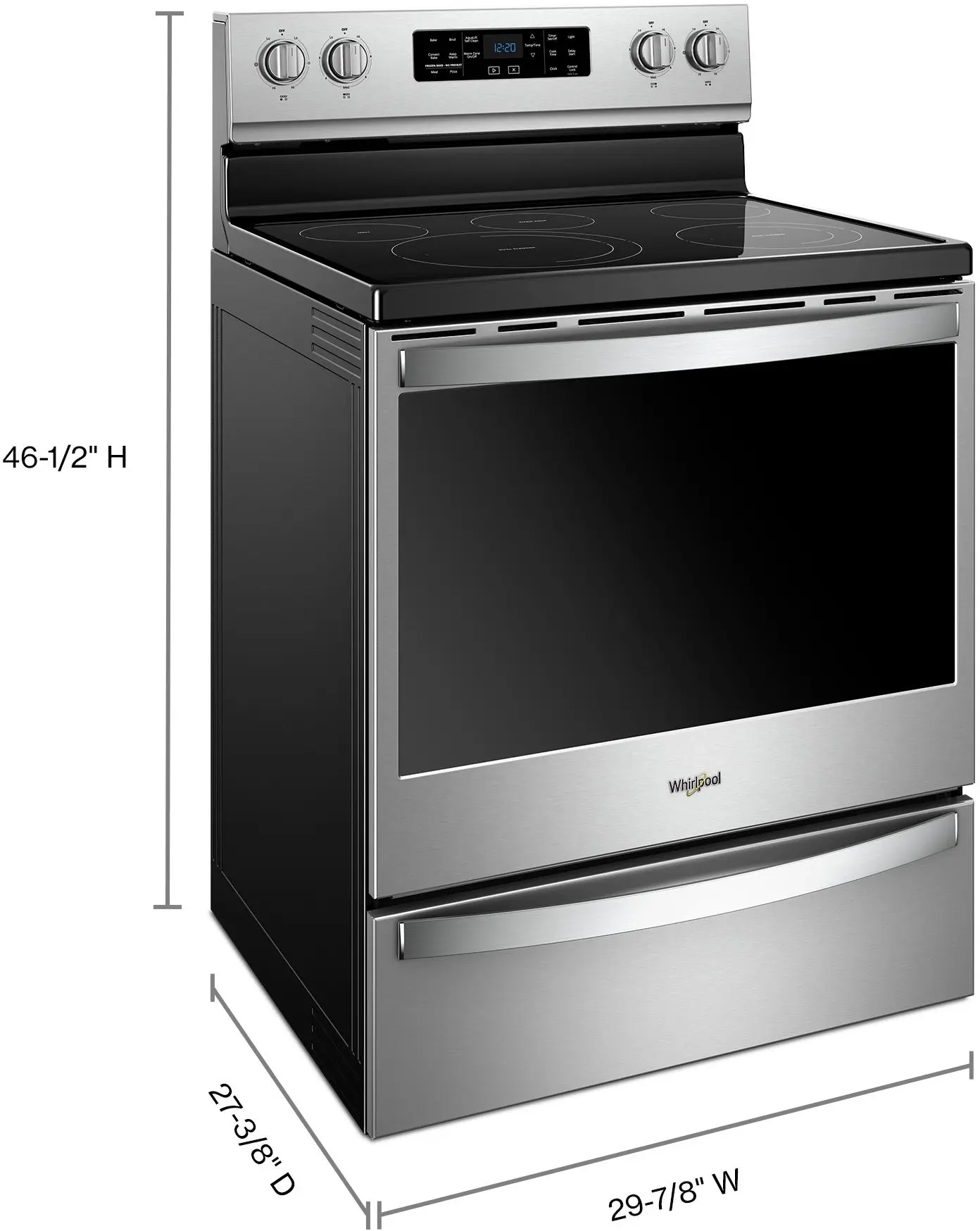 Whirlpool WFE775H0HZ Fingerprint Resistant Stainless Steel