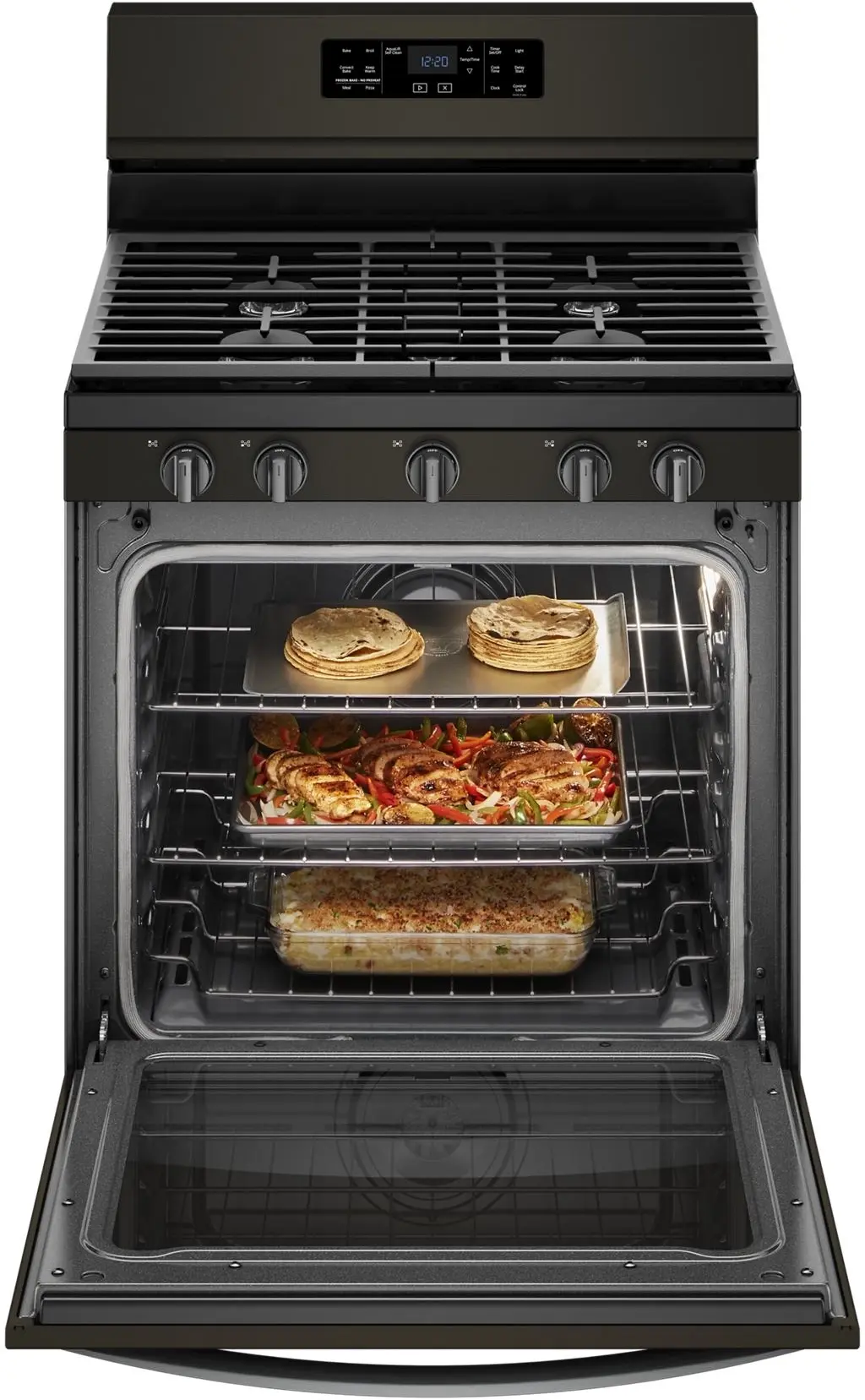 Whirlpool WFG775H0HV Black Stainless Steel