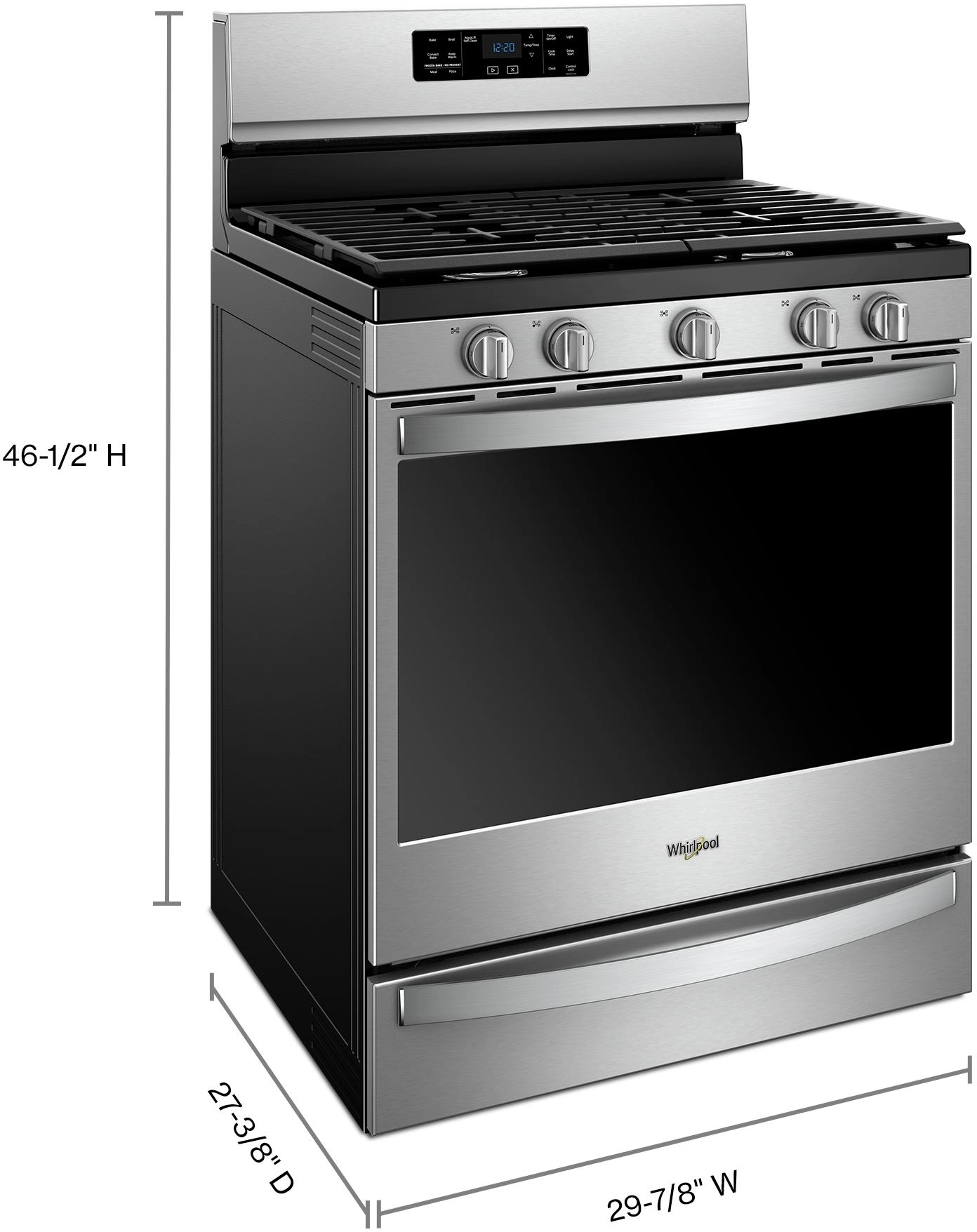 Whirlpool WFG775H0HZ Stainless Steel