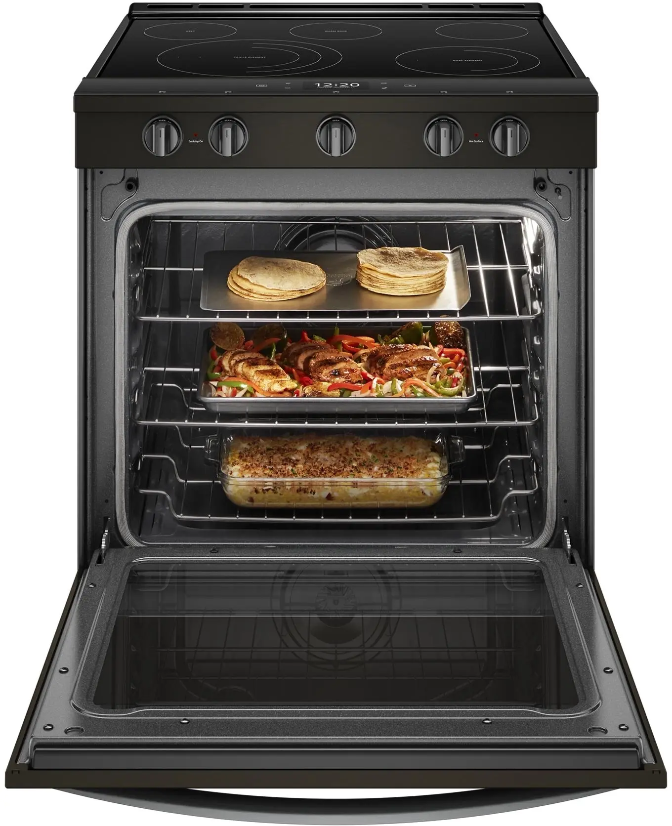 Whirlpool WEE750H0HV Black Stainless Steel