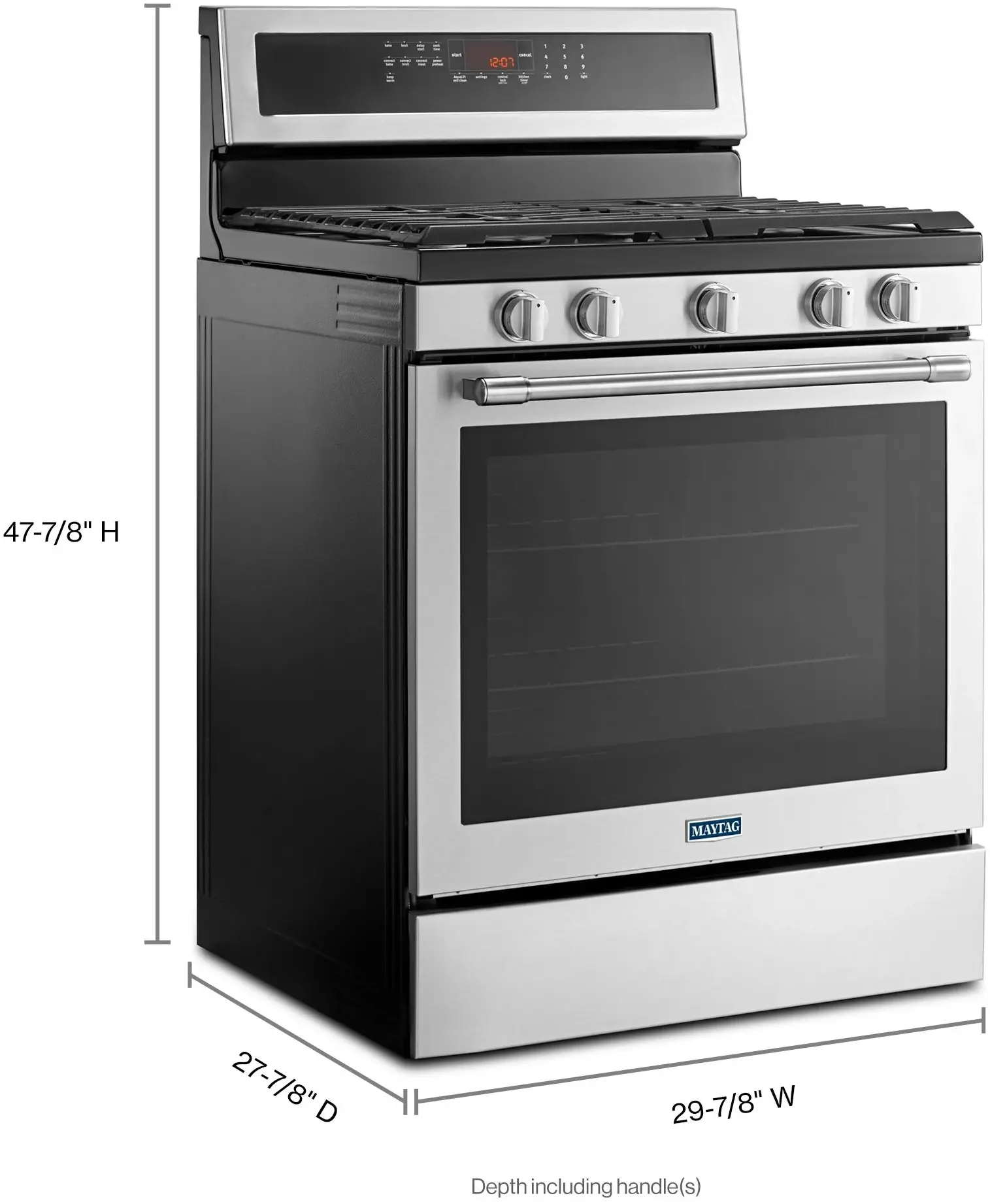 Maytag MGR8800FZ Fingerprint Resistant Stainless Steel, Natural Gas