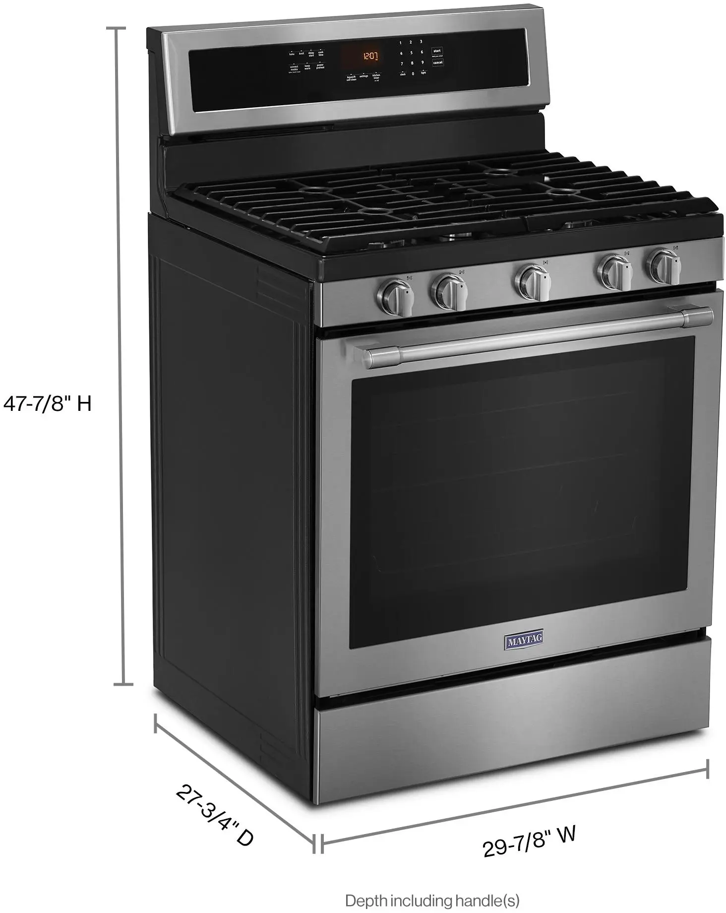 Maytag MGR8800FZ Fingerprint Resistant Stainless Steel, Natural Gas