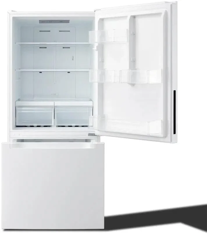 Element ERBM19CBW 19 Cubic Foot Bottom Mount Freezer Refrigerator: W...