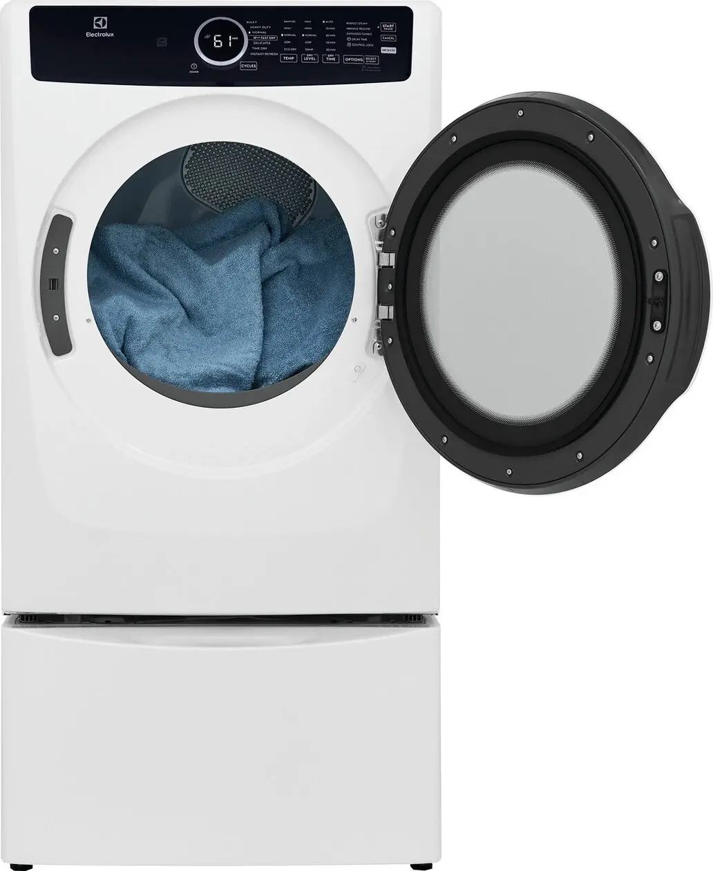 Electrolux ELFG7437AW 27 Inch Gas Dryer White | Plesser's Appliances