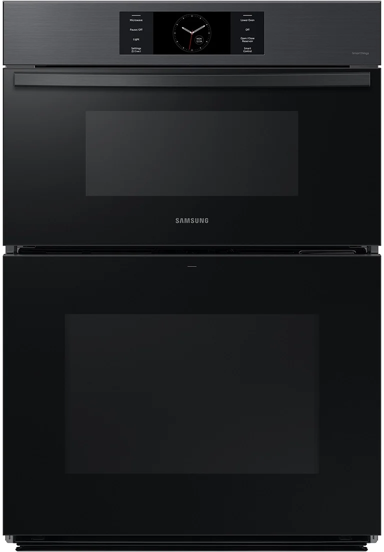 Samsung 30 Inch Microwave Combi Oven 1.9/5.1 cf Flex Duo Camera Full Steam Matte Black Steel