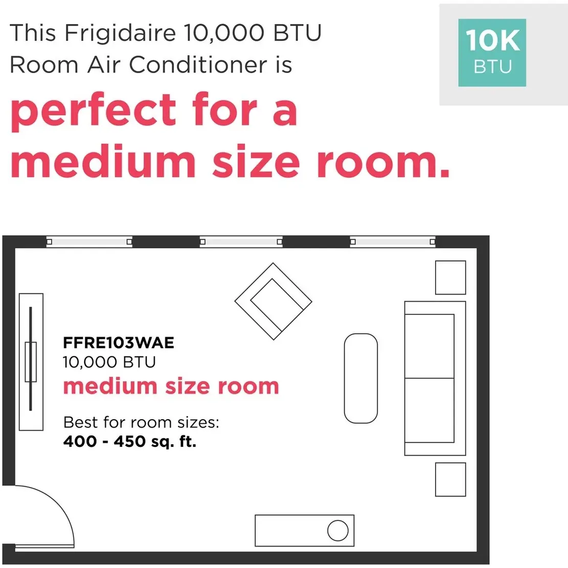 Frigidaire FFRE103WA1 White