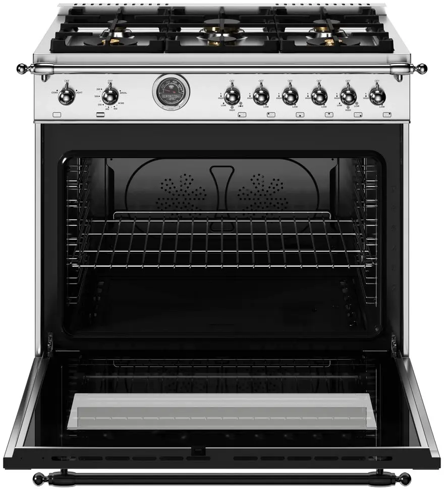 Bertazzoni HER366BCFGMXT 36 Inch Heritage Series range - Gas oven