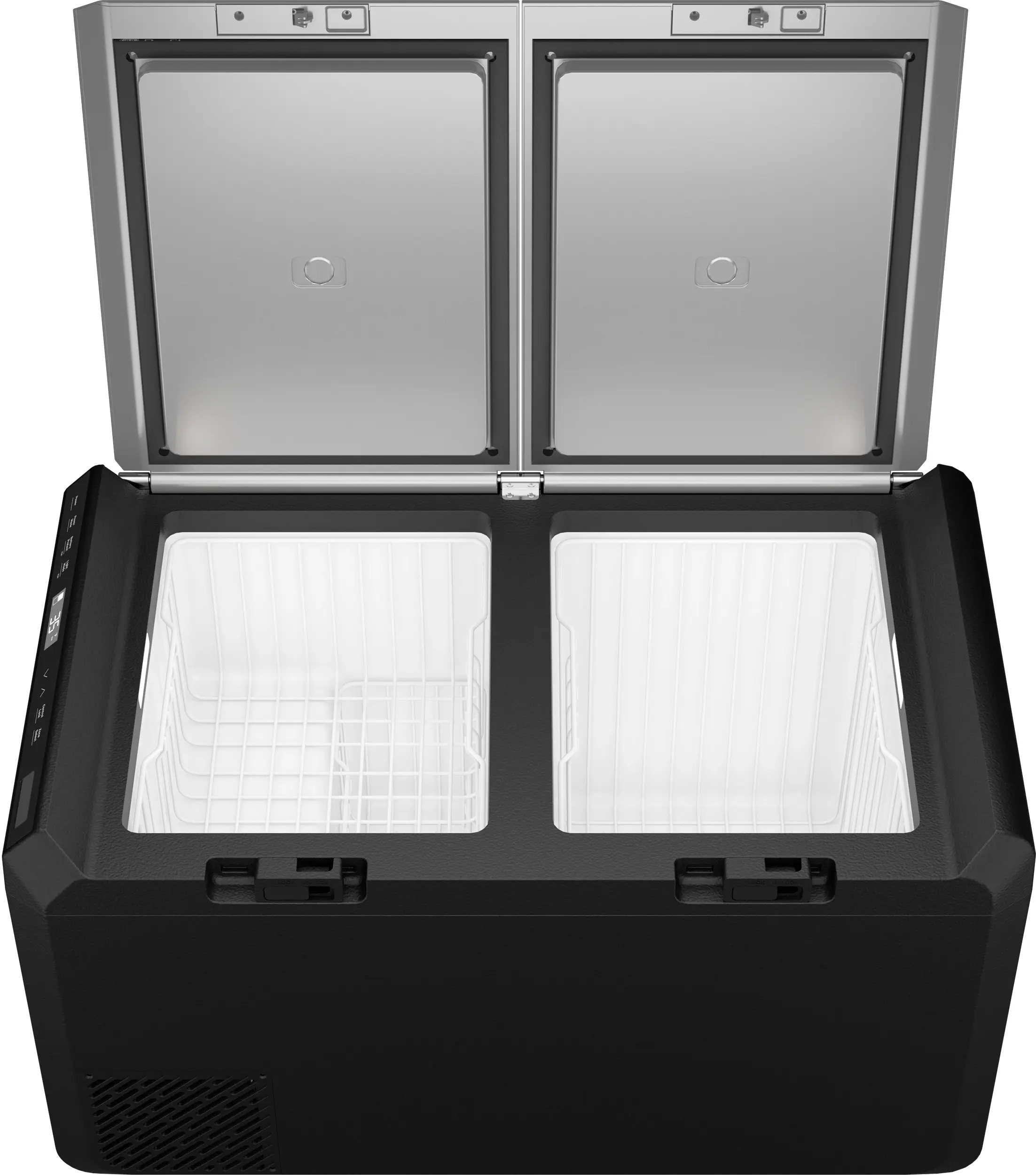 GE PRV03ATTBB Black and Concrete Gray