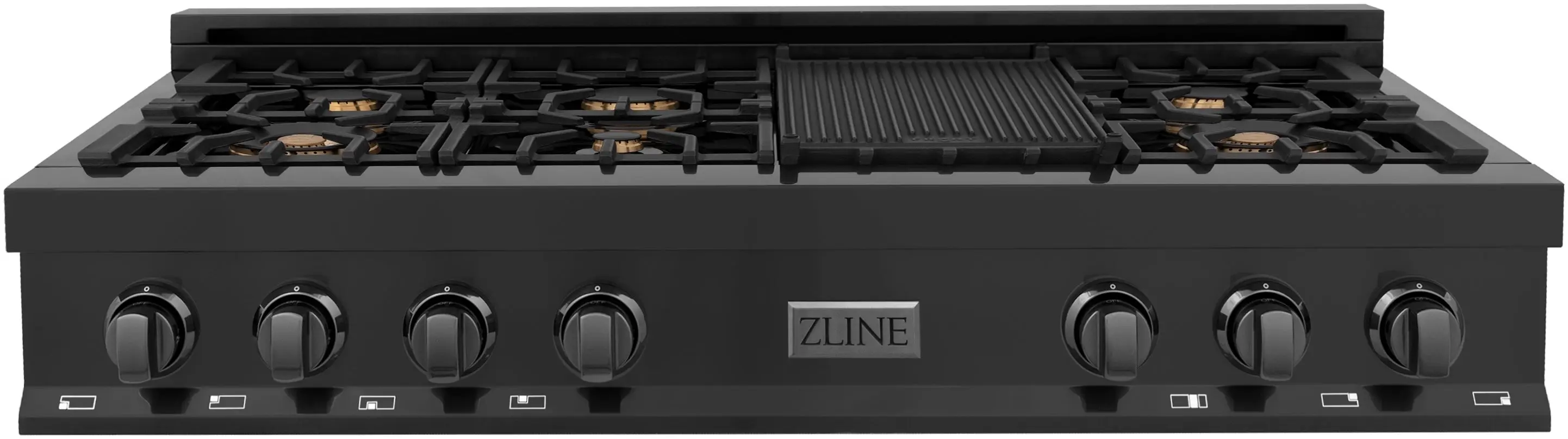 Zline RTBBR48 Black Stainless Steel 