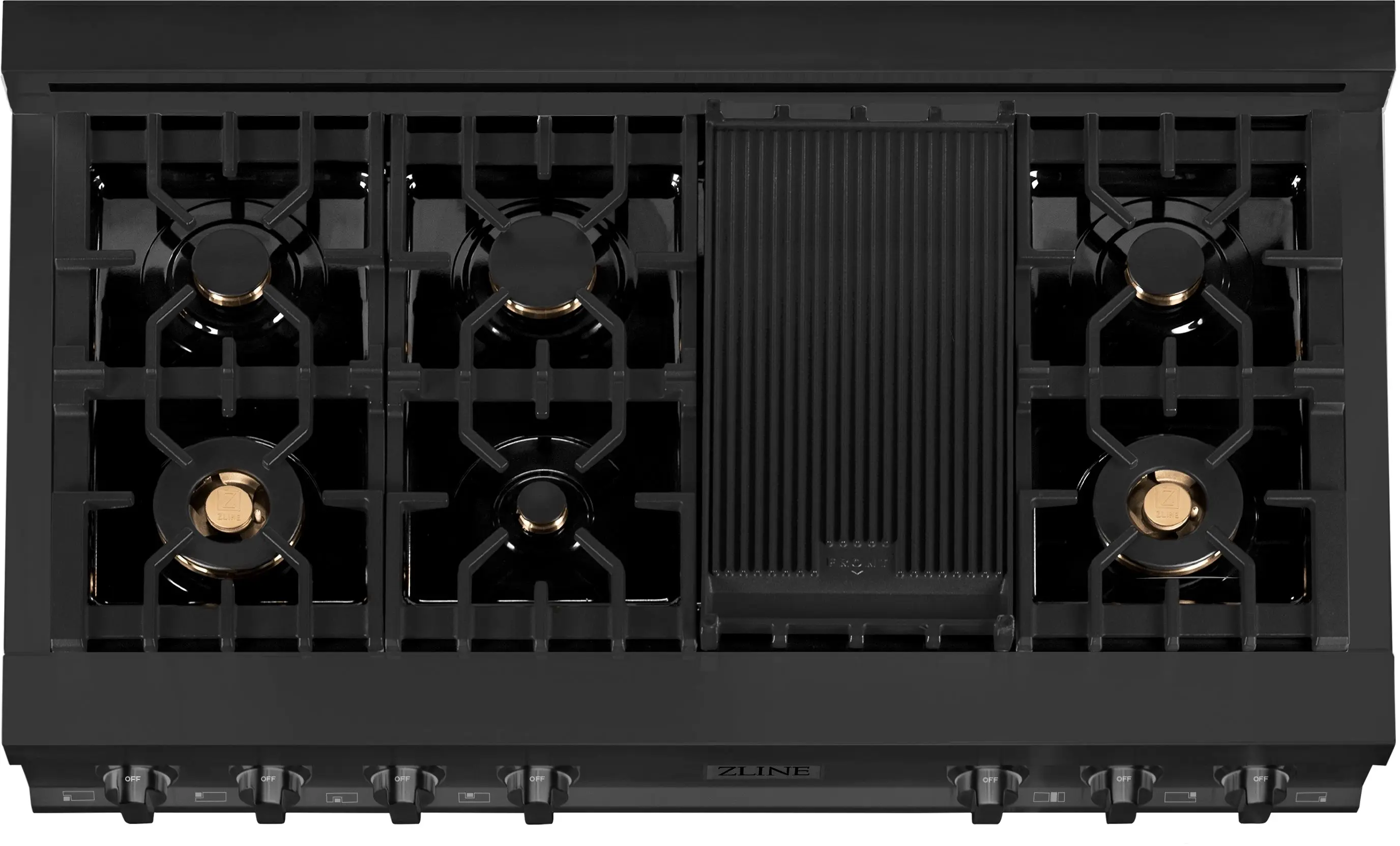 Zline RTBBR48 Black Stainless Steel 