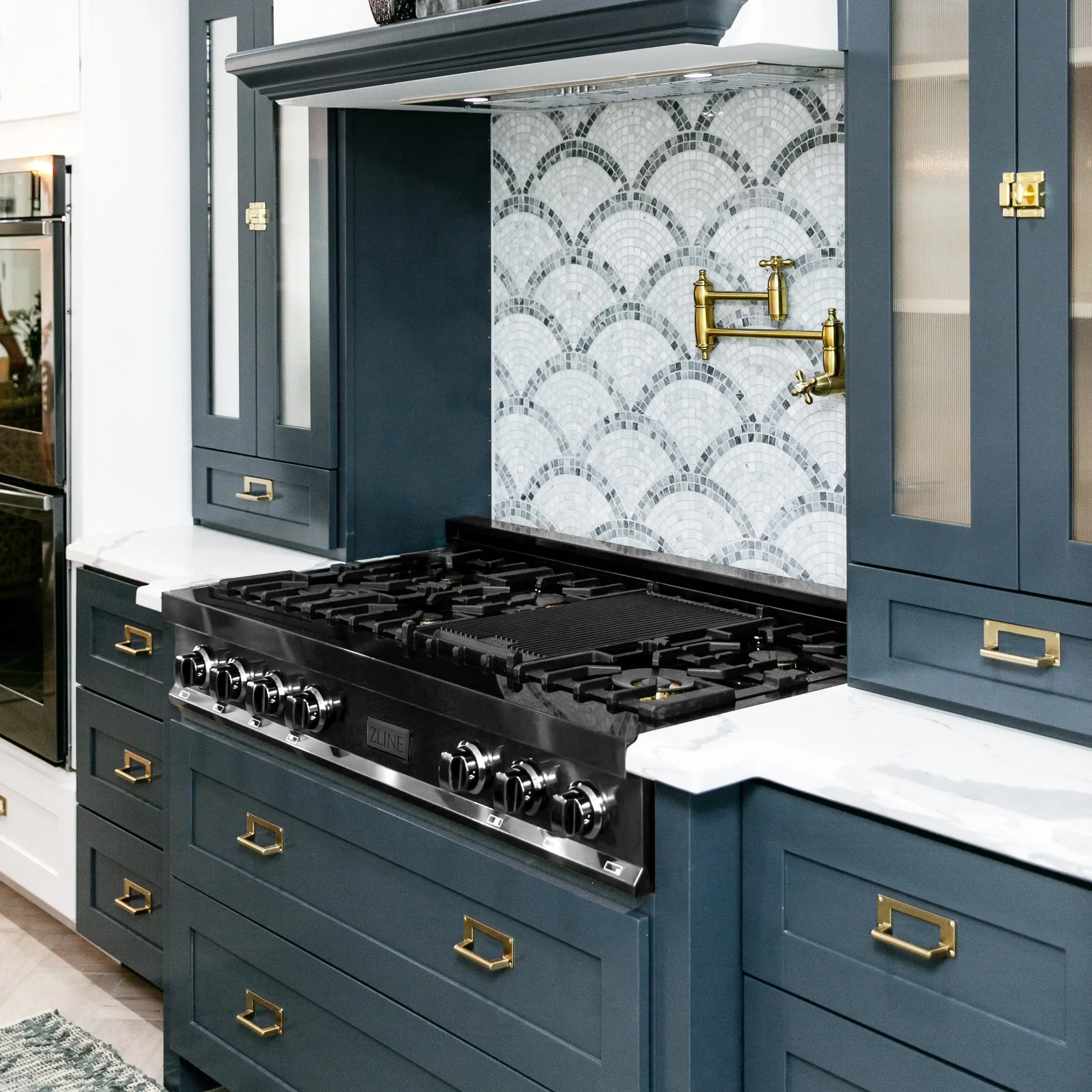 Zline RTBBR48 Black Stainless Steel 