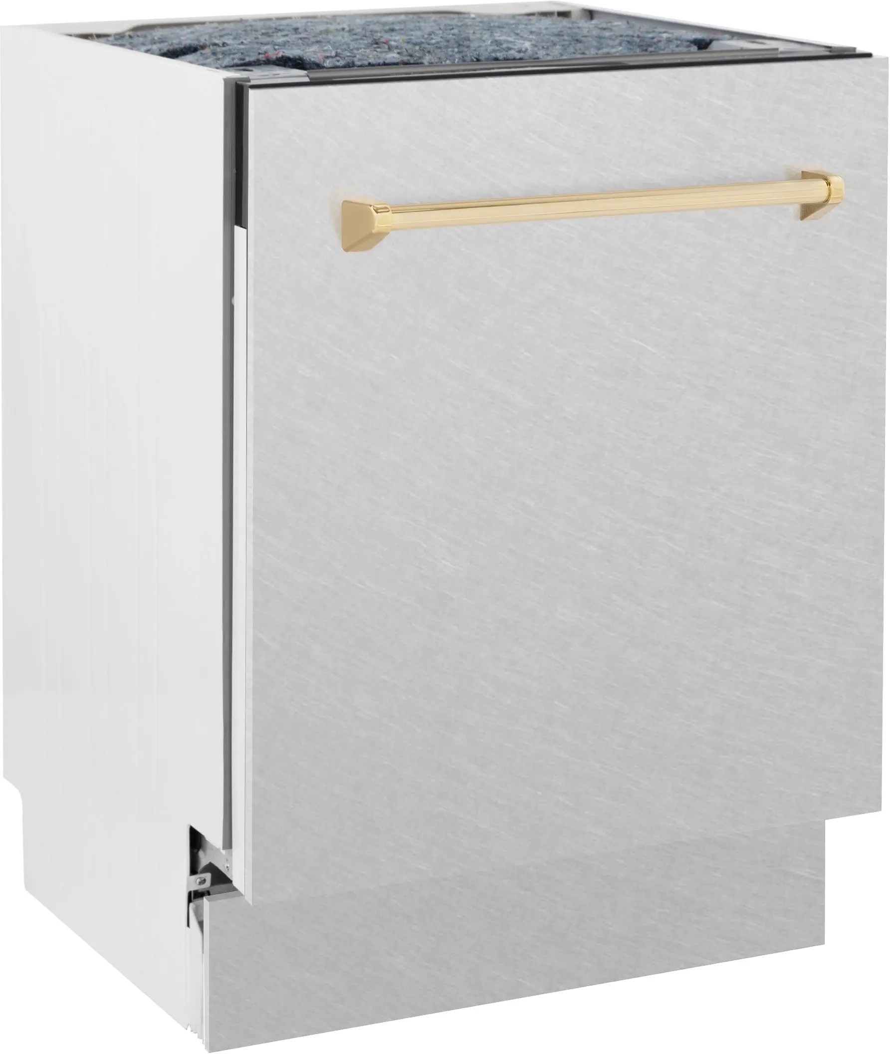 Zline DWVZSN24MB Durasnow Stainless Steel With Matte Black Handle, ...