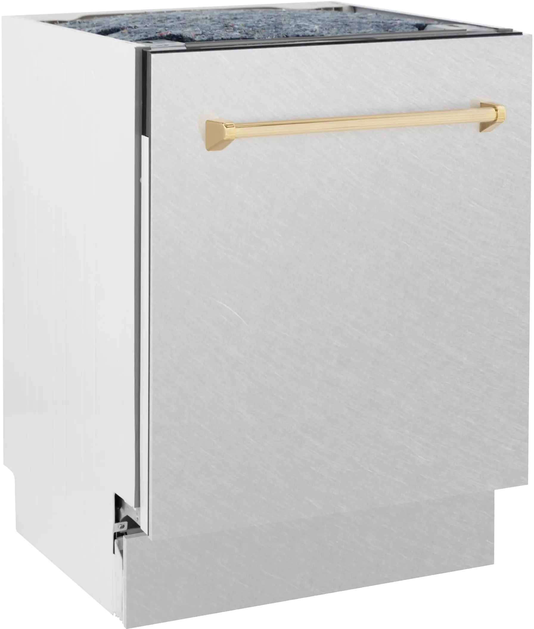 Zline DWVZSN24MB Durasnow Stainless Steel With Matte Black Handle, ...