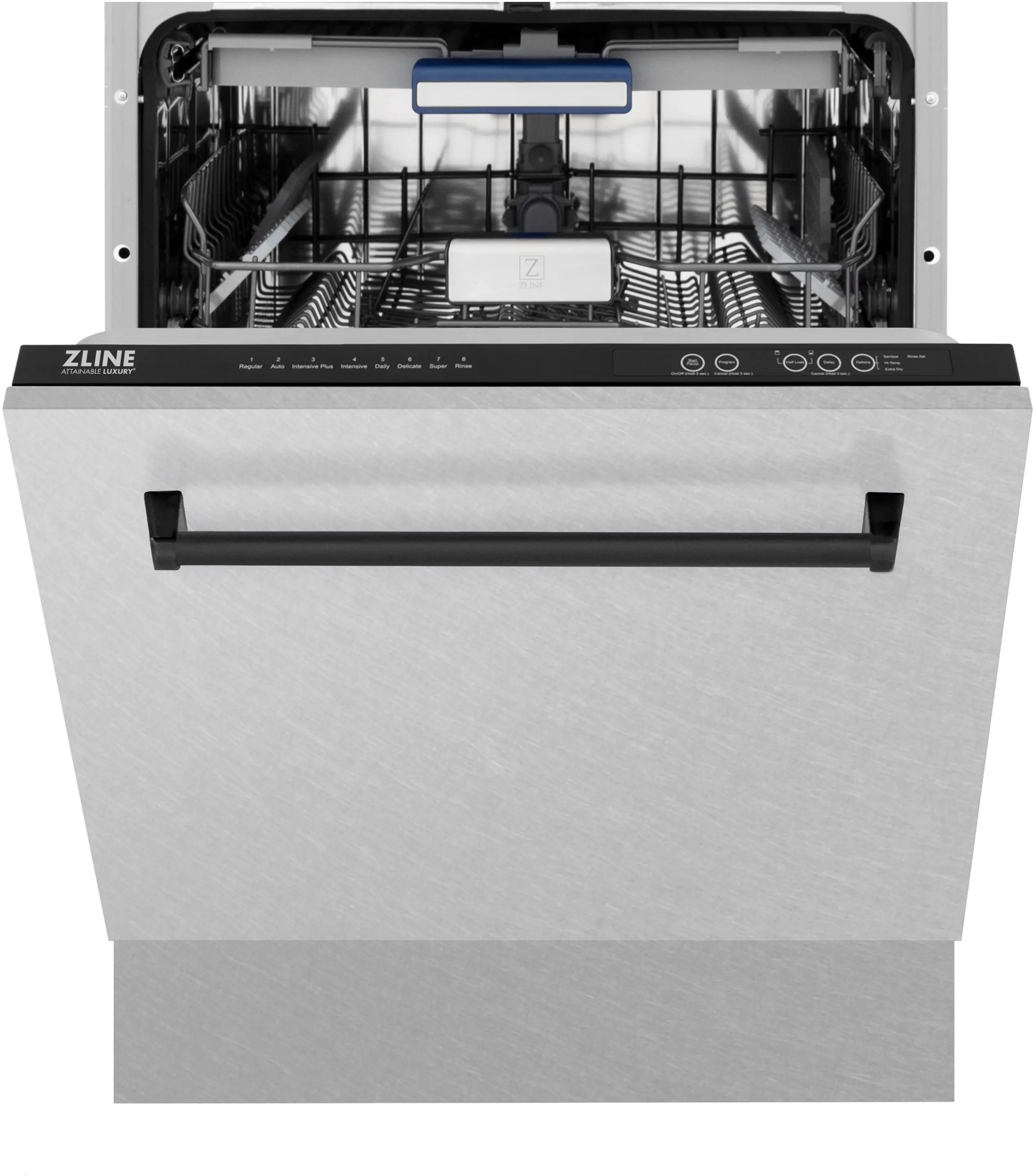 Zline DWVZSN24MB Durasnow Stainless Steel With Matte Black Handle, ...