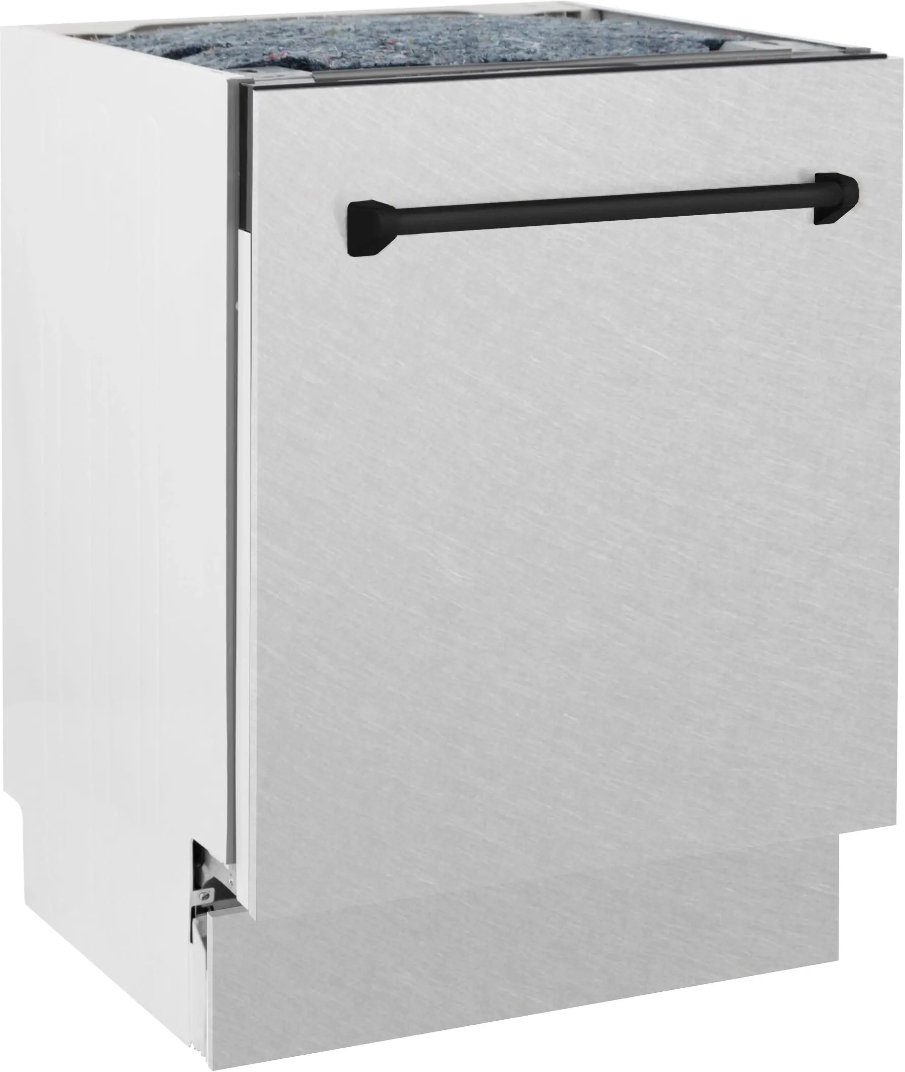 Zline DWVZSN24MB Durasnow Stainless Steel With Matte Black Handle, ...